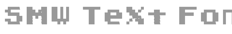 SMW Text Font