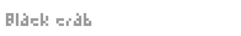 Black crab