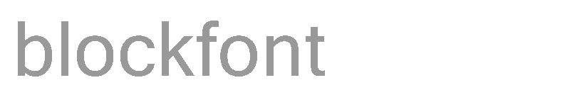 blockfont