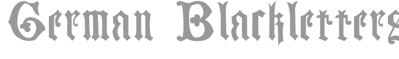 German Blackletters