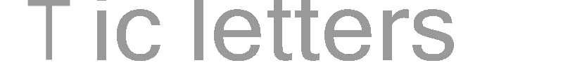 Tic letters
