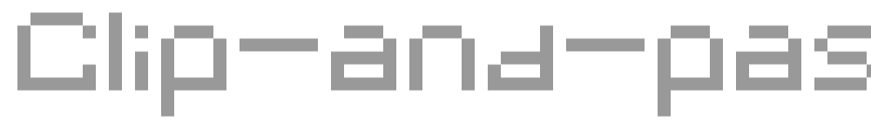 Clip-and-paste