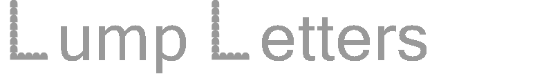 Lump Letters