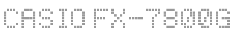 Casio fx-7800GC