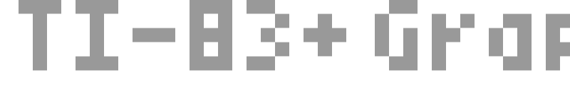 TI-83+ Graph Screen Font