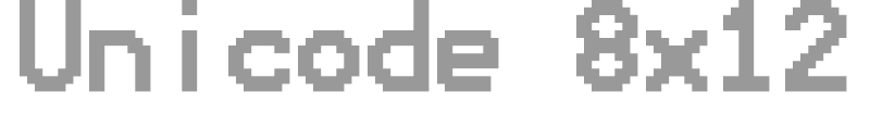 Unicode 8x12