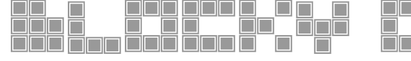 Blocky Outlined