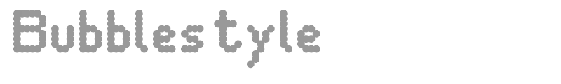 Bubblestyle
