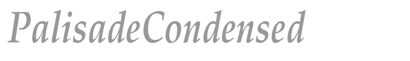 PalisadeCondensed