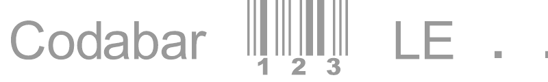 Codabar 123 LE lesbar