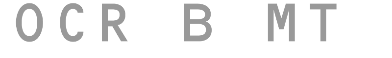 OCR B MT