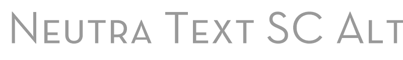 Neutra Text SC Alt