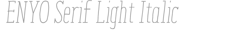 ENYO Serif Light Italic