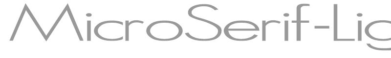 MicroSerif-Light