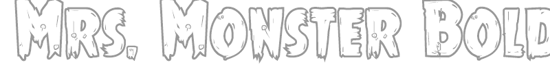 Mrs. Monster Bold Outline
