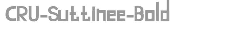 CRU-Suttinee-Bold