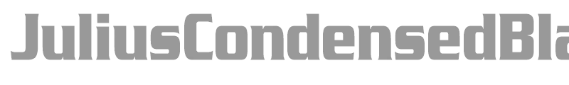 JuliusCondensedBlack