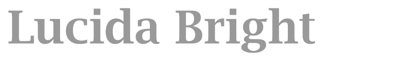Lucida Bright