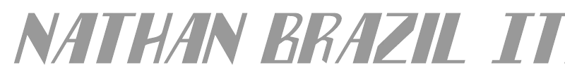 Nathan Brazil Italic