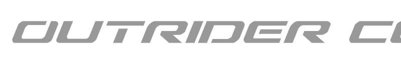Outrider Condensed Italic