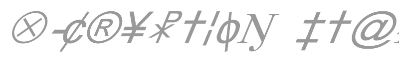 X-Cryption Italic