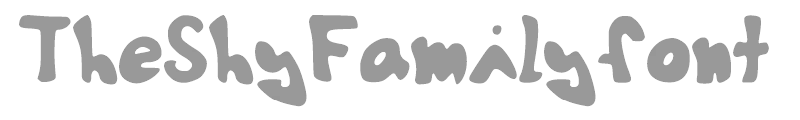 TheShyFamilyfont