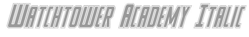 Watchtower Academy Italic