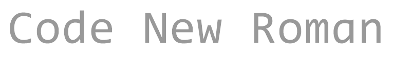 Code New Roman