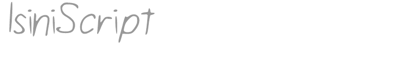 Isini Script