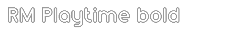 RM Playtime bold