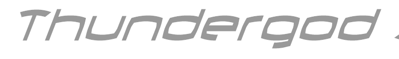 Thundergod II Condensed Italic