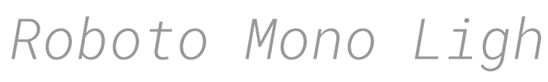 Roboto Mono