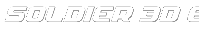 Soldier 3D Expanded Italic