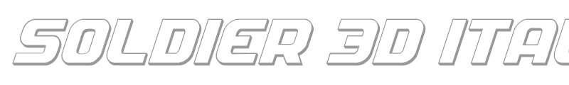 Soldier 3D Italic