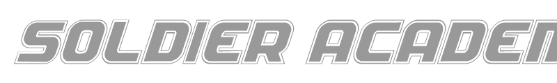 Soldier Academy Italic
