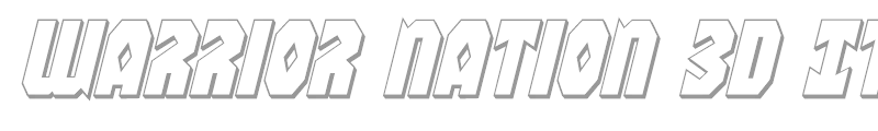 Warrior Nation 3D Italic