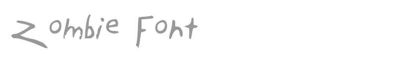 Zombie Font