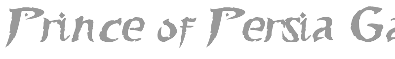 Prince of Persia Game Font