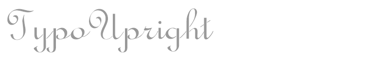 TypoUpright