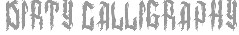 Dirty Calligraphy