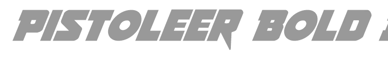 Pistoleer Bold Italic
