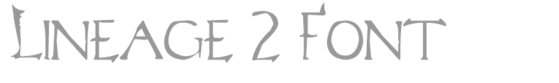 Lineage 2 Font