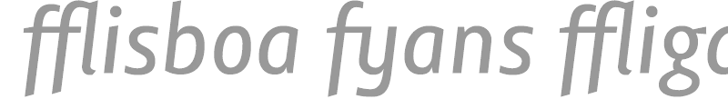 Lisboa Sans Ligatures