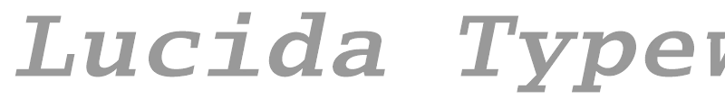 Lucida Typewriter Std