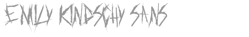 Emily Kindschy Sans