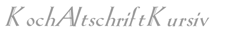 KochAltschriftKursiv