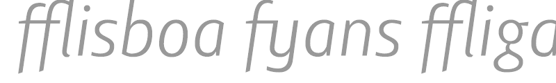 Lisboa Sans Ligatures Light