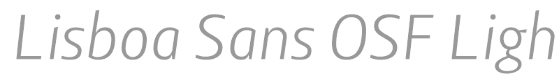 Lisboa Sans OSF Light