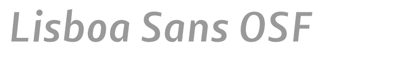 Lisboa Sans OSF