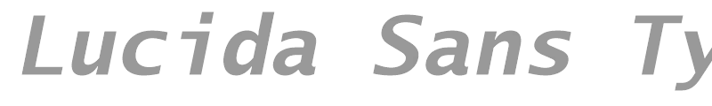 Lucida Sans Typewriter Std